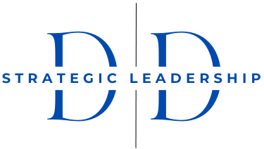 A logo of the company 'd d ' with the words strategic leader